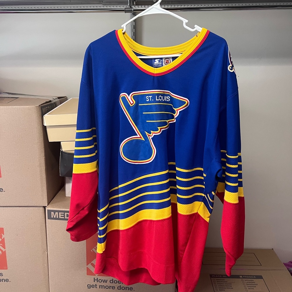 Vintage Starter St. Louis Blues NHL Hockey Jersey Large